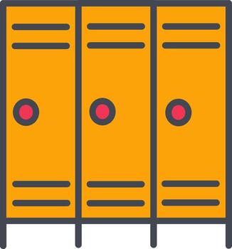 Lockers Vector Icon