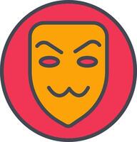 icono de vector de máscara de hacker