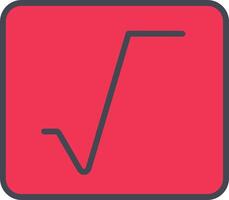 Square Root Vector Icon