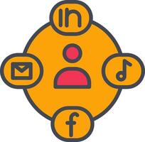 Social Circle Vector Icon