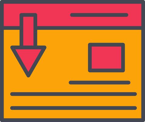 Landing Page Vector Icon