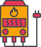 Electric Furnace Vector Icon