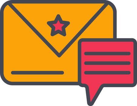 icono de vector de mensaje