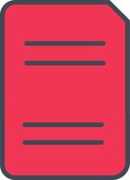 Split Document Vector Icon