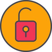 Open Lock II Vector Icon