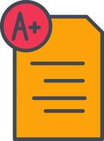 Graded Paper Vector Icon