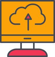 Cloud Backup Vector Icon