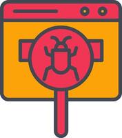 Web Bug Vector Icon