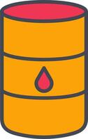 Oil Barrel Vector Icon