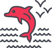 Dolphin Vector Icon