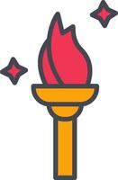 Torch Vector Icon