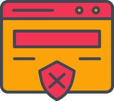 Unprotected Website Vector Icon