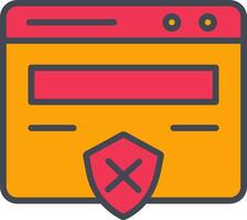 Unprotected Website Vector Icon