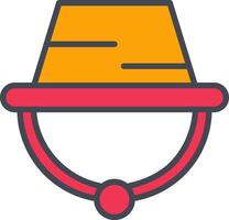 icono de vector de sombrero de camping