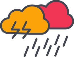 Rain Vector Icon