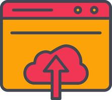 Upload Web Vector Icon