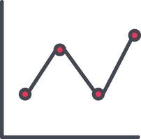 Line Chart Vector Icon