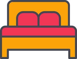 Double Bed II Vector Icon