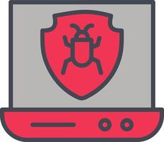 icono de vector de antivirus