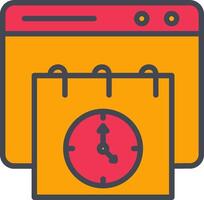 Deadline Web Vector Icon