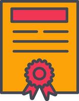 Certificate Vector Icon