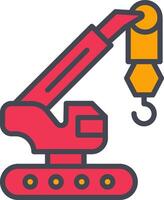 Harbor Crane Vector Icon