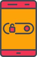 Unlock Slide Vector Icon