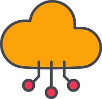 Cloud Computing Vector Icon