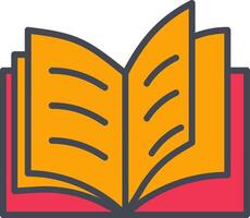 Open Book Vector Icon