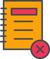 Unchecked Notes Vector Icon