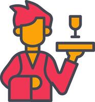 Waiter Vector Icon