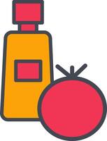 Tomato Ketchup Vector Icon