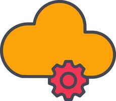 Cloud Computing Vector Icon