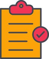 Booking Checklist Vector Icon