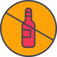 No Drinking Vector Icon