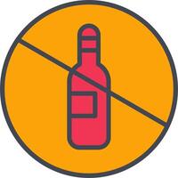 No Drinking Vector Icon