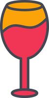 icono de vector de copa de vino