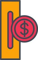 Slot for Coins Vector Icon