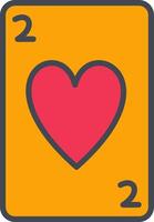 Hearts Card Vector Icon