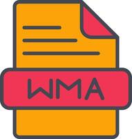 icono de vector de wma