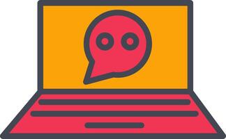 Online Conversation Vector Icon