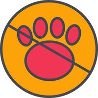 No Pets Vector Icon