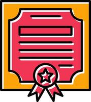 Certificate Vector Icon