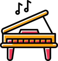 icono de vector de piano