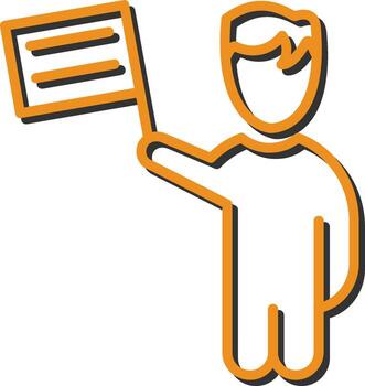 icono de vector de protesta