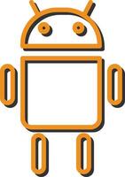 icono de vector de Android