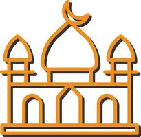 icono de vector de mezquita