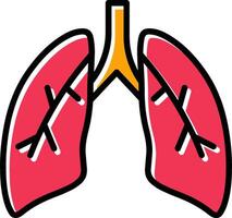 icono de vector de pulmones