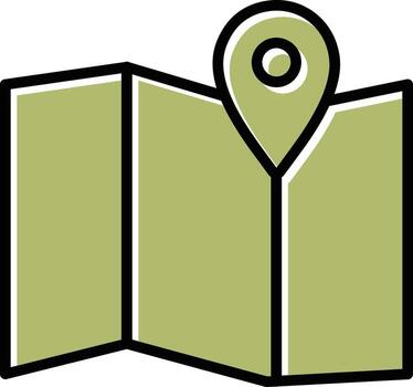 icono de vector de mapa