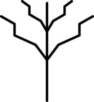 árbol sin hojas vector icono